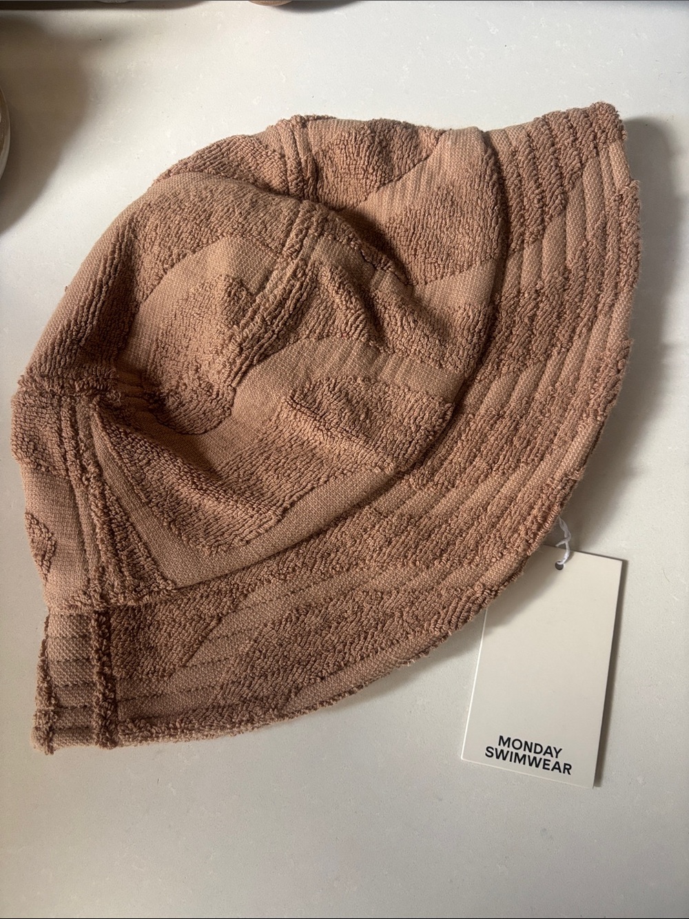 ❤️… Monday Swimwear Textured Brown Bucket Hat Marina Texture Bucket Hat